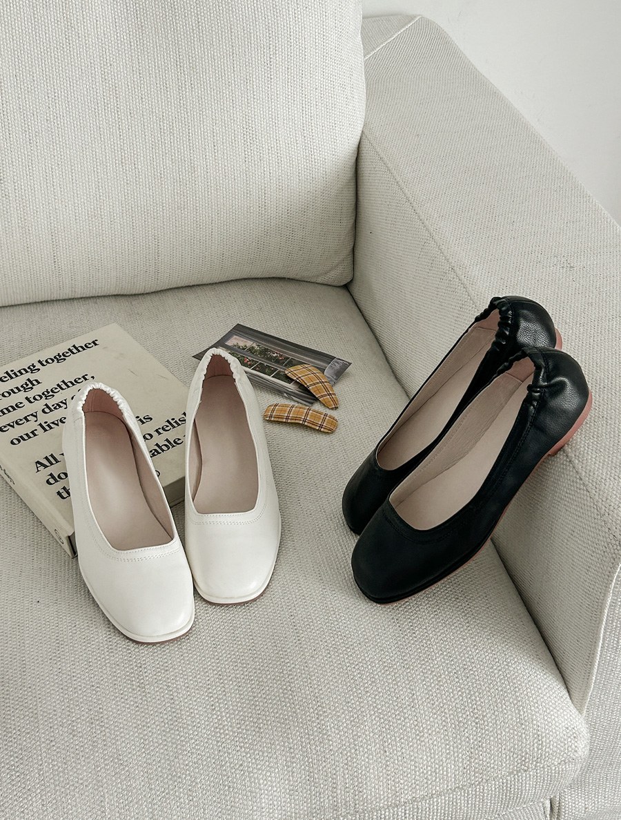 Need-on Leather Flat shoes(1cm)