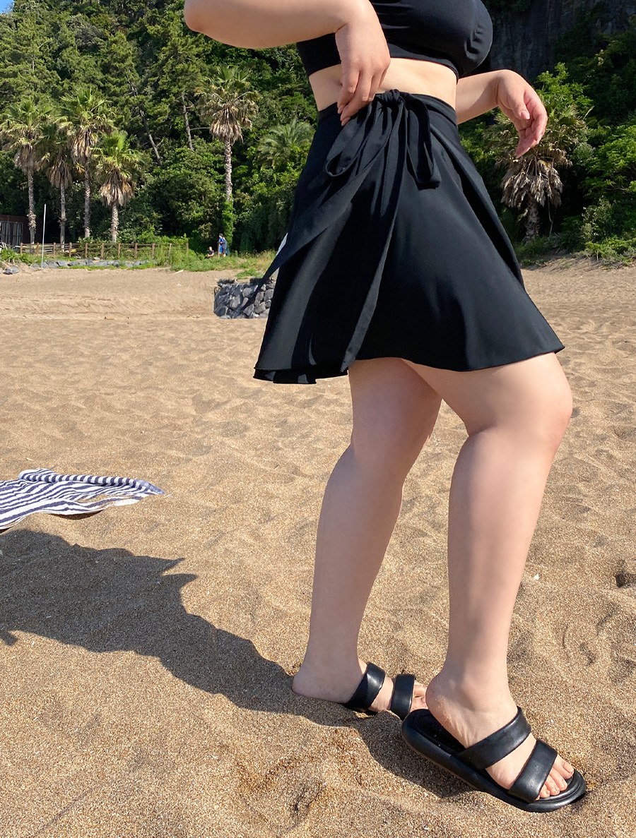 [EVELLET] Aquan Summer Cover Wrap Skirt