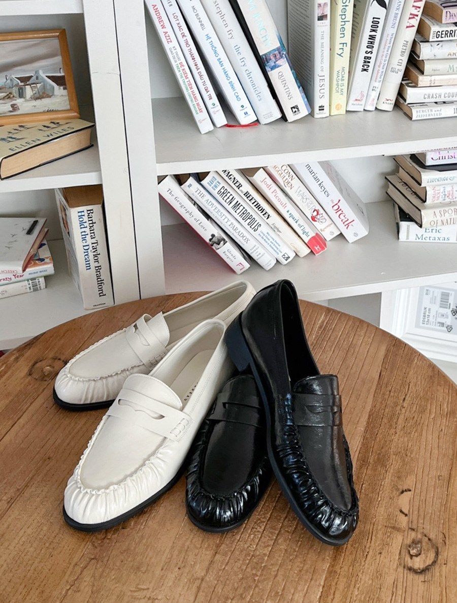Bienro Leather Loafers (3cm)