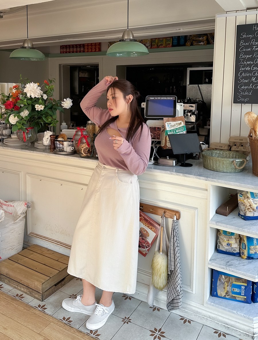 Ronico Pigmented Cotton Skirt