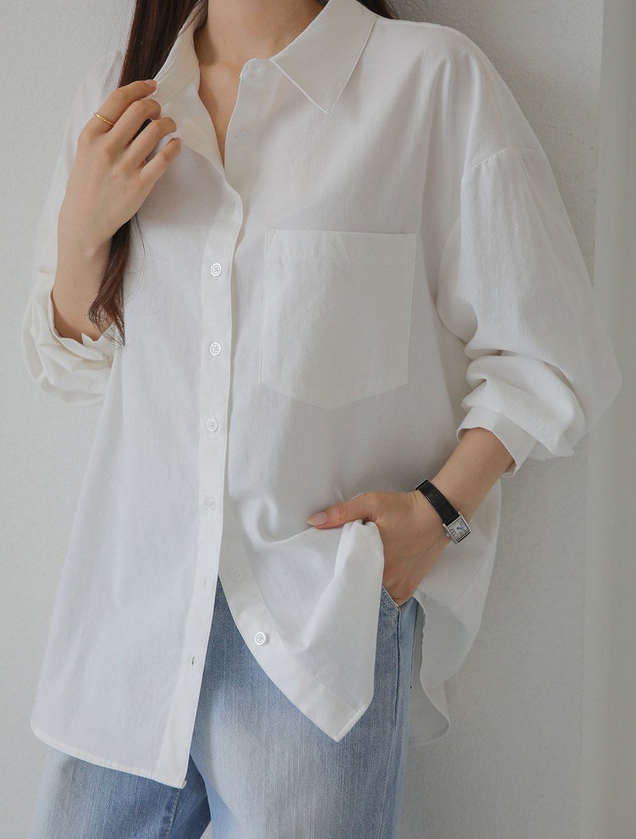 [EVELLET] Lunea primium Cotton Pocket Shirt