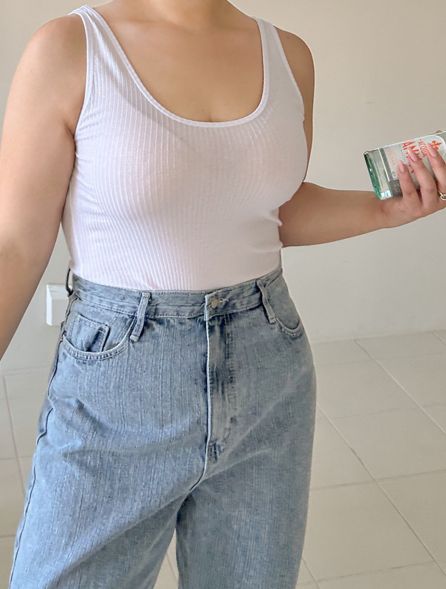 Anami Tencel Ribbed Sleeveless