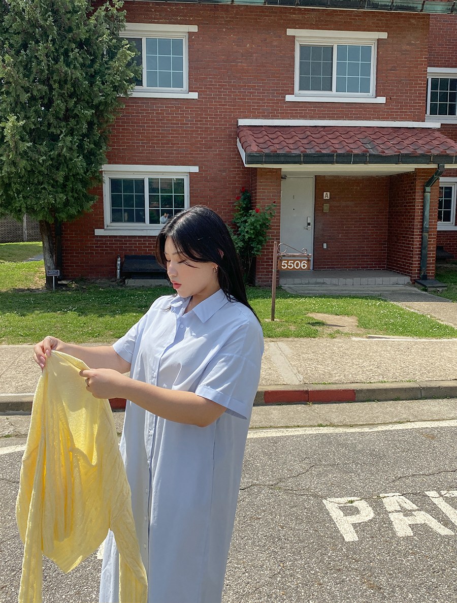 Mimiyu Cotton Shirt Long Dress