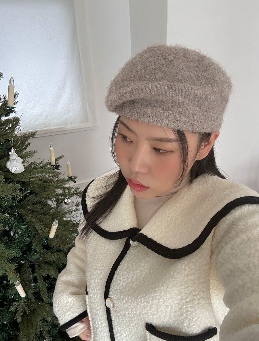 [EVELLET] Latille Knit Beret