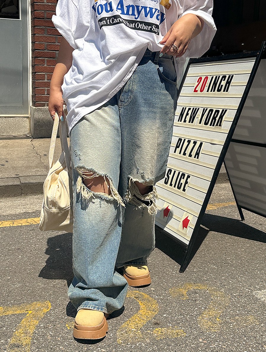 Leviten Vintage Long Wide Denim Pants