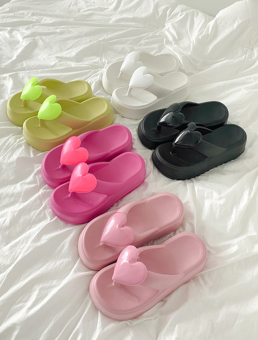 Hation heart slippers (6.5cm)