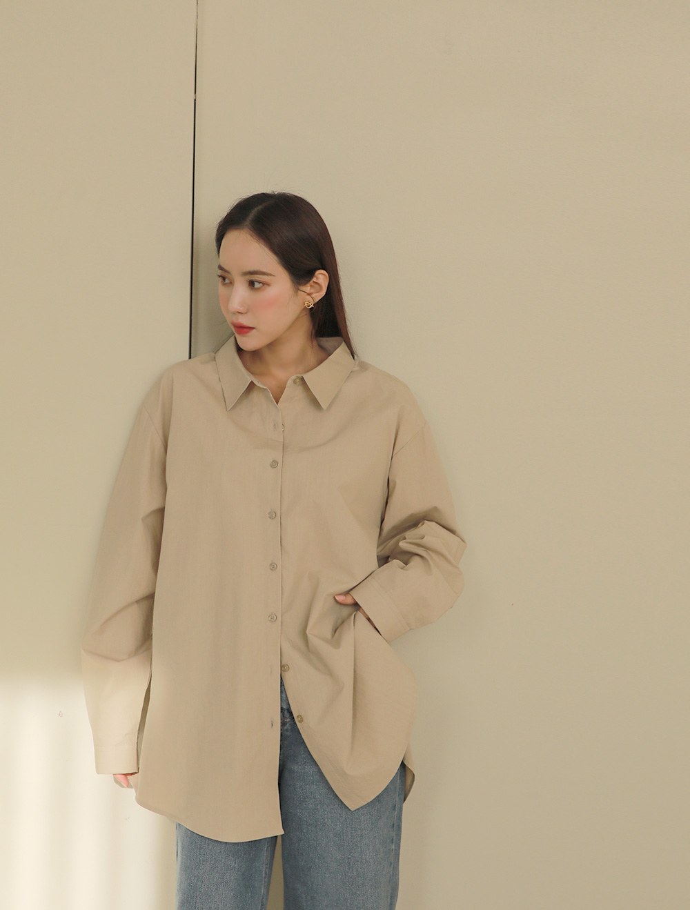 [EVELLET] Celleman Cotton Long Shirt