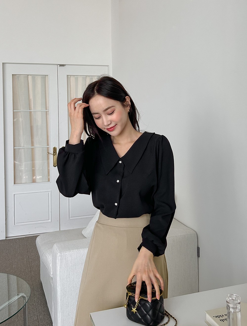 [EVELLET] Birdian Puff Blouse