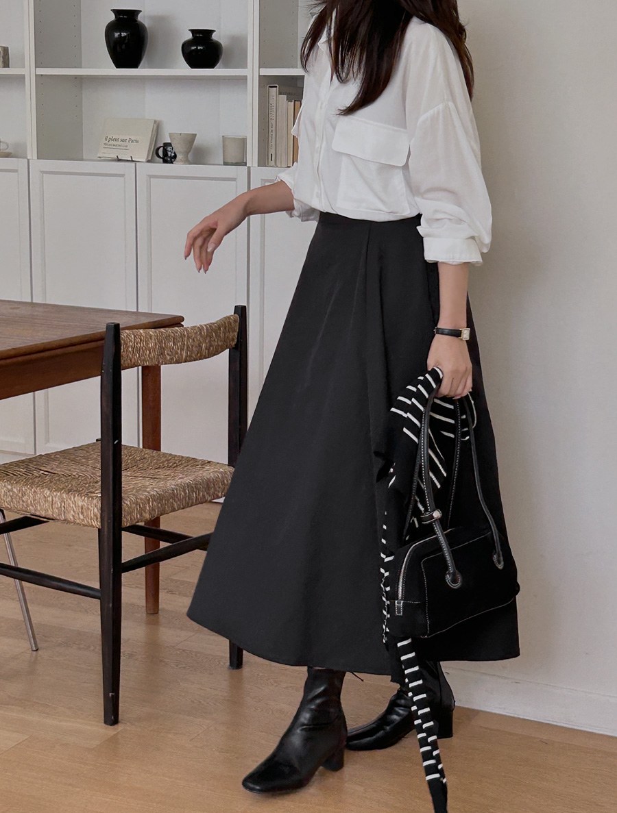 Riochen Cut Long Skirt