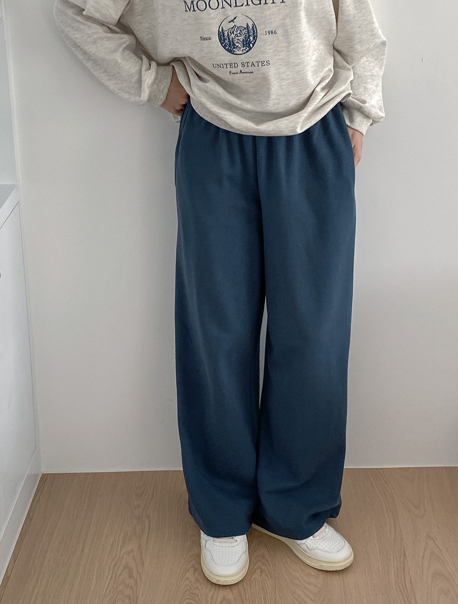 Cumarene Cotton Wide Waistband Pants