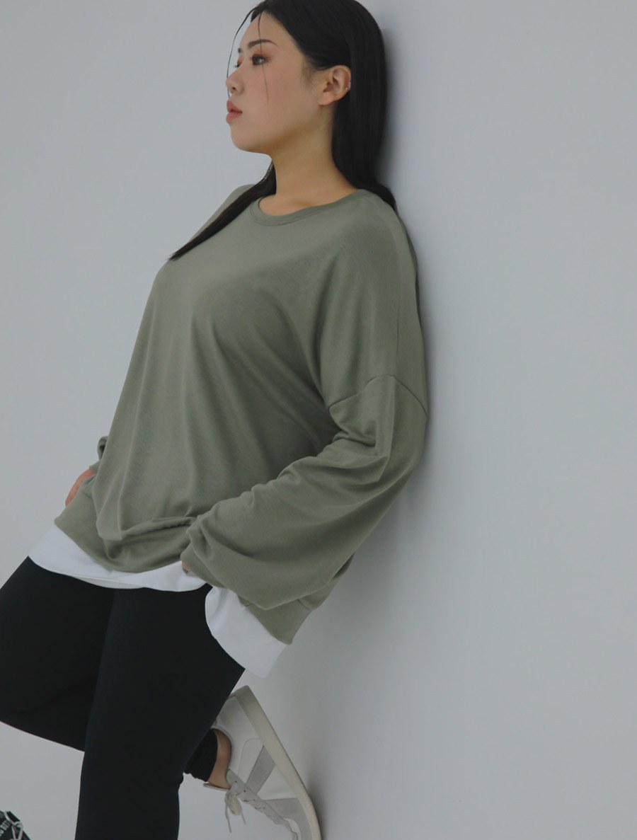 [EVELLET] Phileon layered Sweatshirt