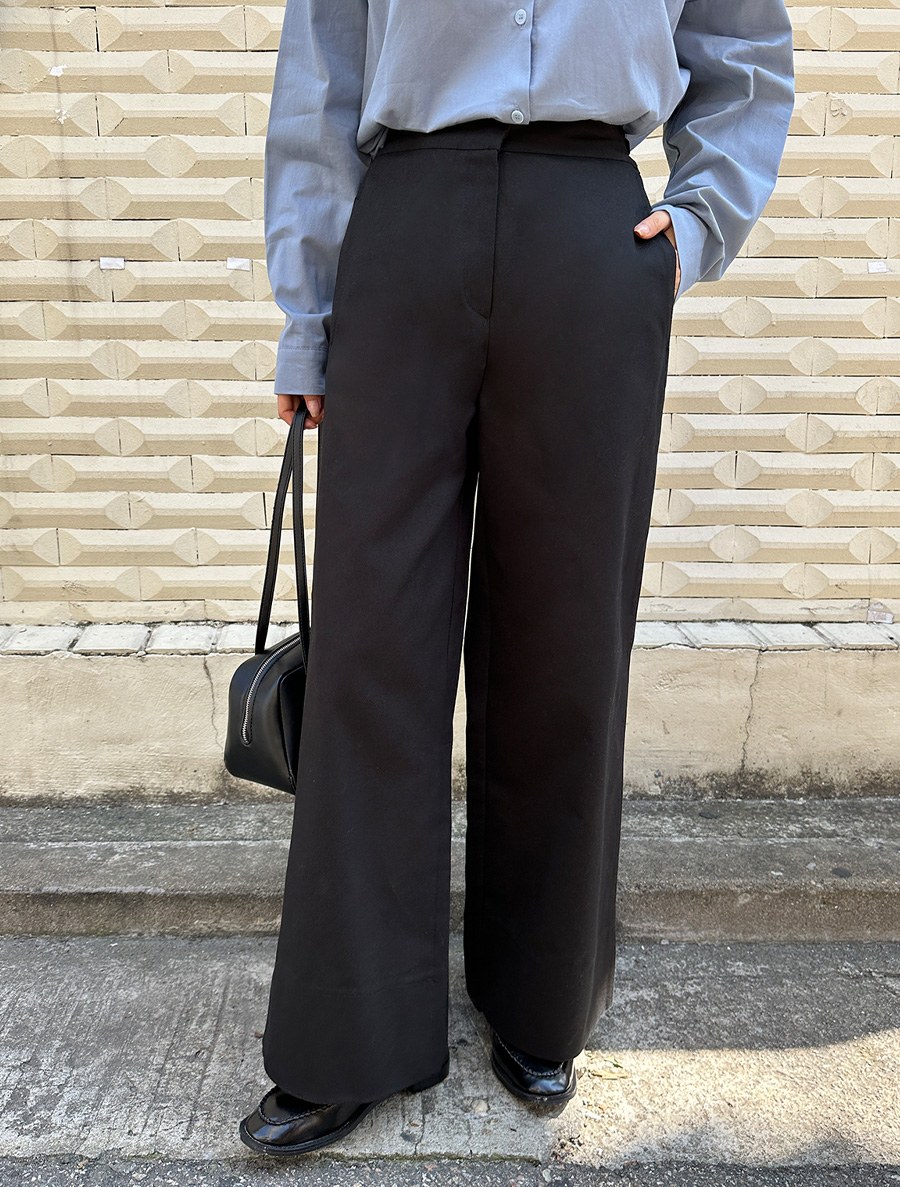 [EVELLET] Roshteen Wide Cotton Pants