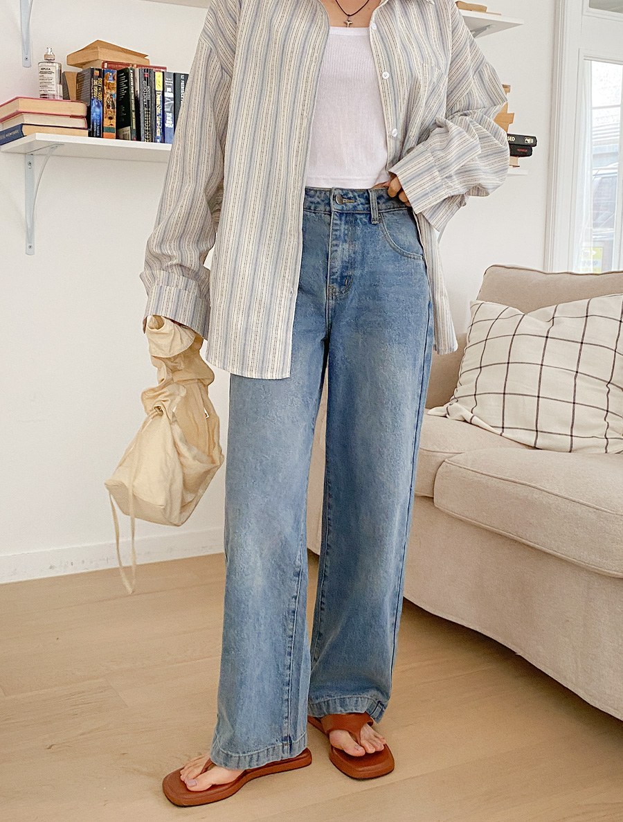 [EVELLET] Kerryville Straight Denim Pants