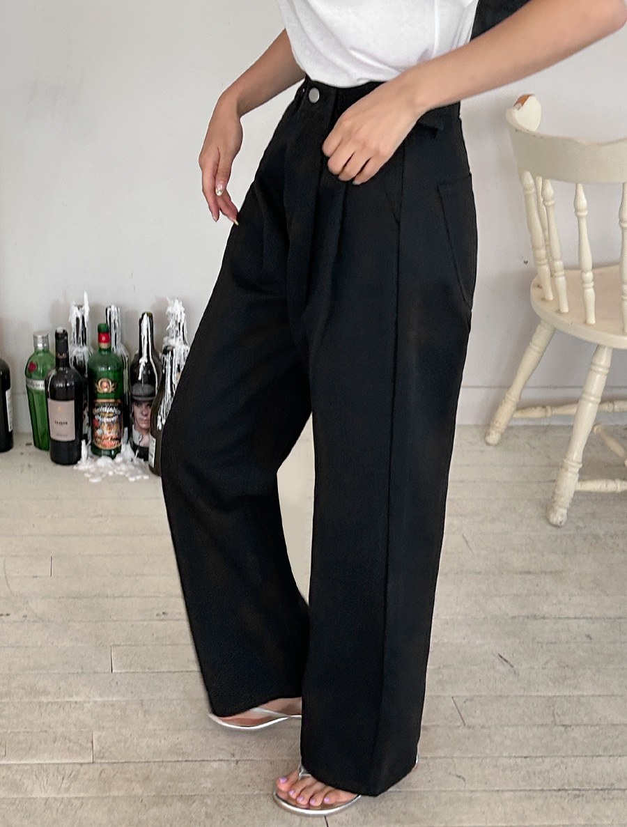 Arinto pin tuck wide cotton pants in different lengths