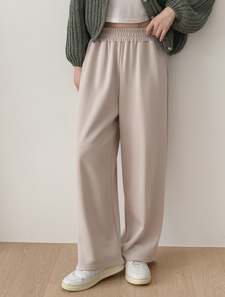 [EVELLET] Leaflet Soft Fit Modal Waistband Pants