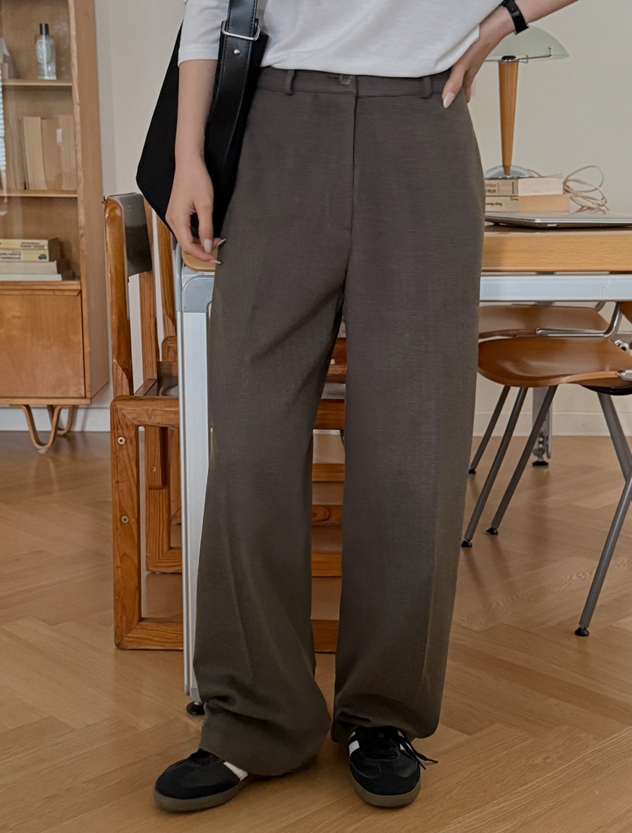 Monbin fleece wide Long Slacks