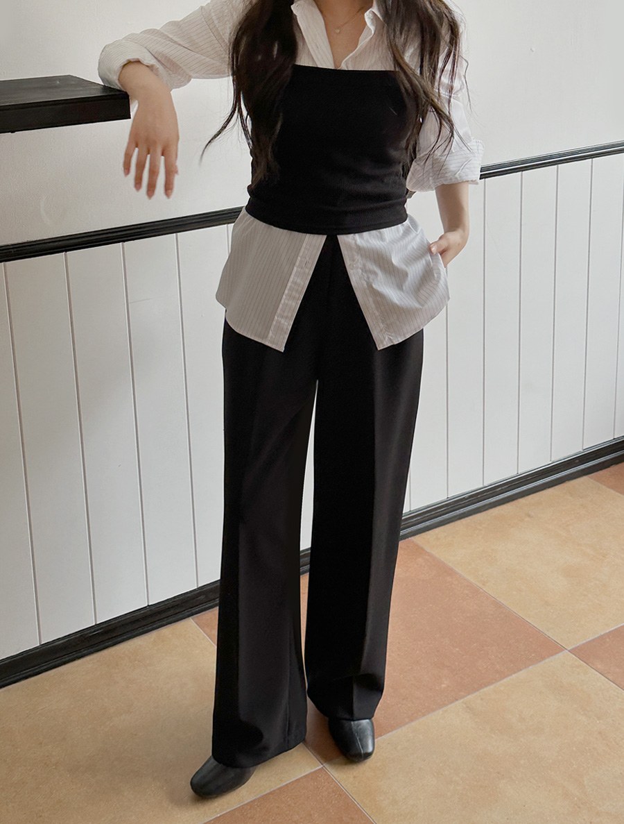 [EVELLET] Pineta Wide Waistband Slacks by Length