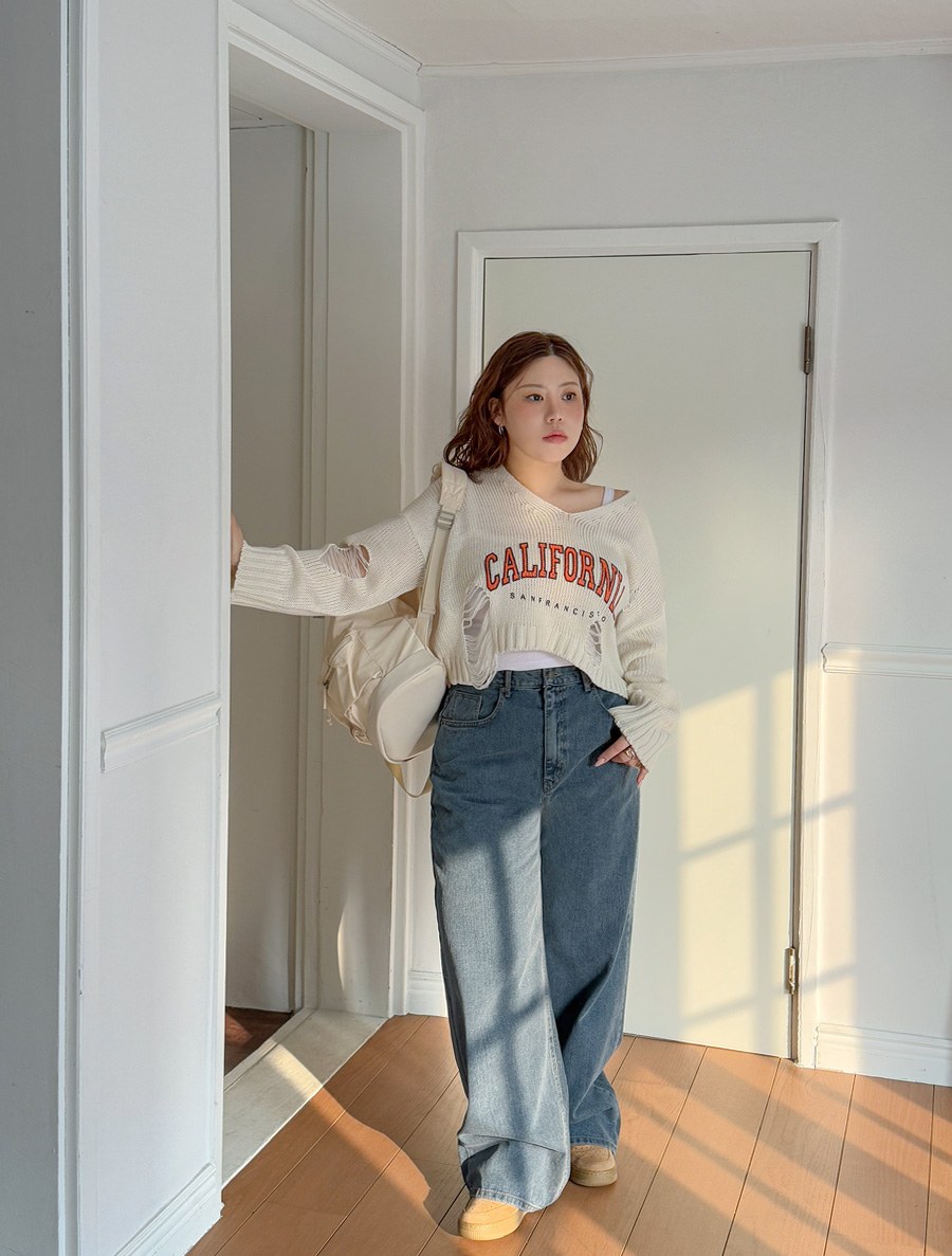 Redubon Wide Long Denim Pants