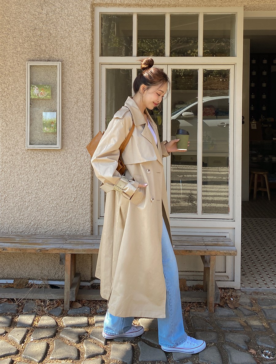 [EVELLET] Nario Maxi Trench Coat