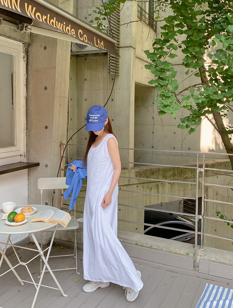 [EVELLET] Priet Slab Long Dress