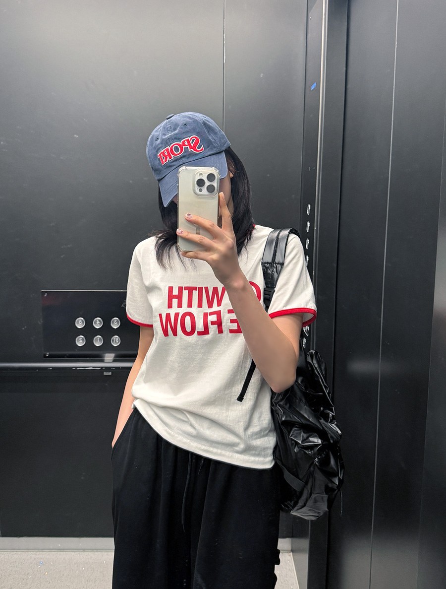 BNF Graphic Print Contrast T-shirt