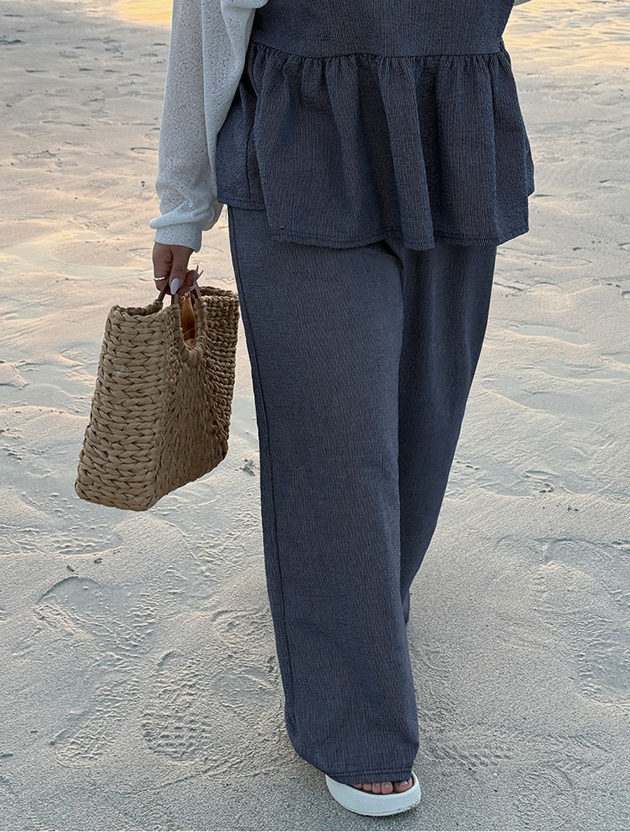 Tienp ST Wide Long Waistband Pants