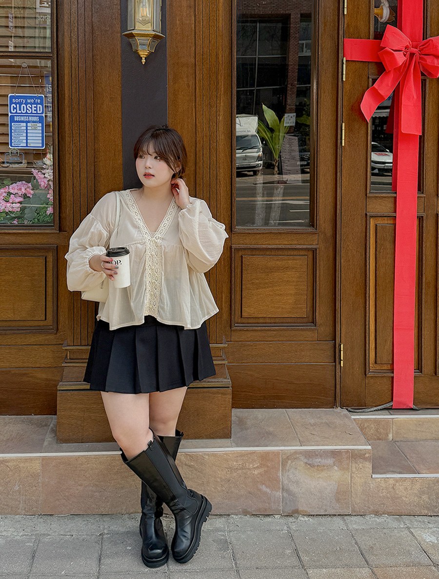 Mudihen Pleats Pants Skirt