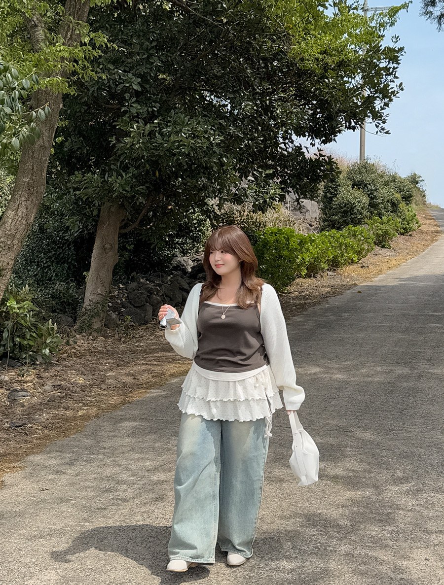 [Exclusive] Muorin Dot Tiered Layered Wrap Skirt