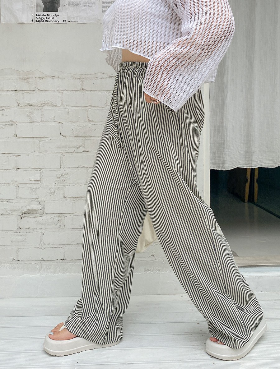 [EVELLET] Buchans ST Wide Waistband Pants