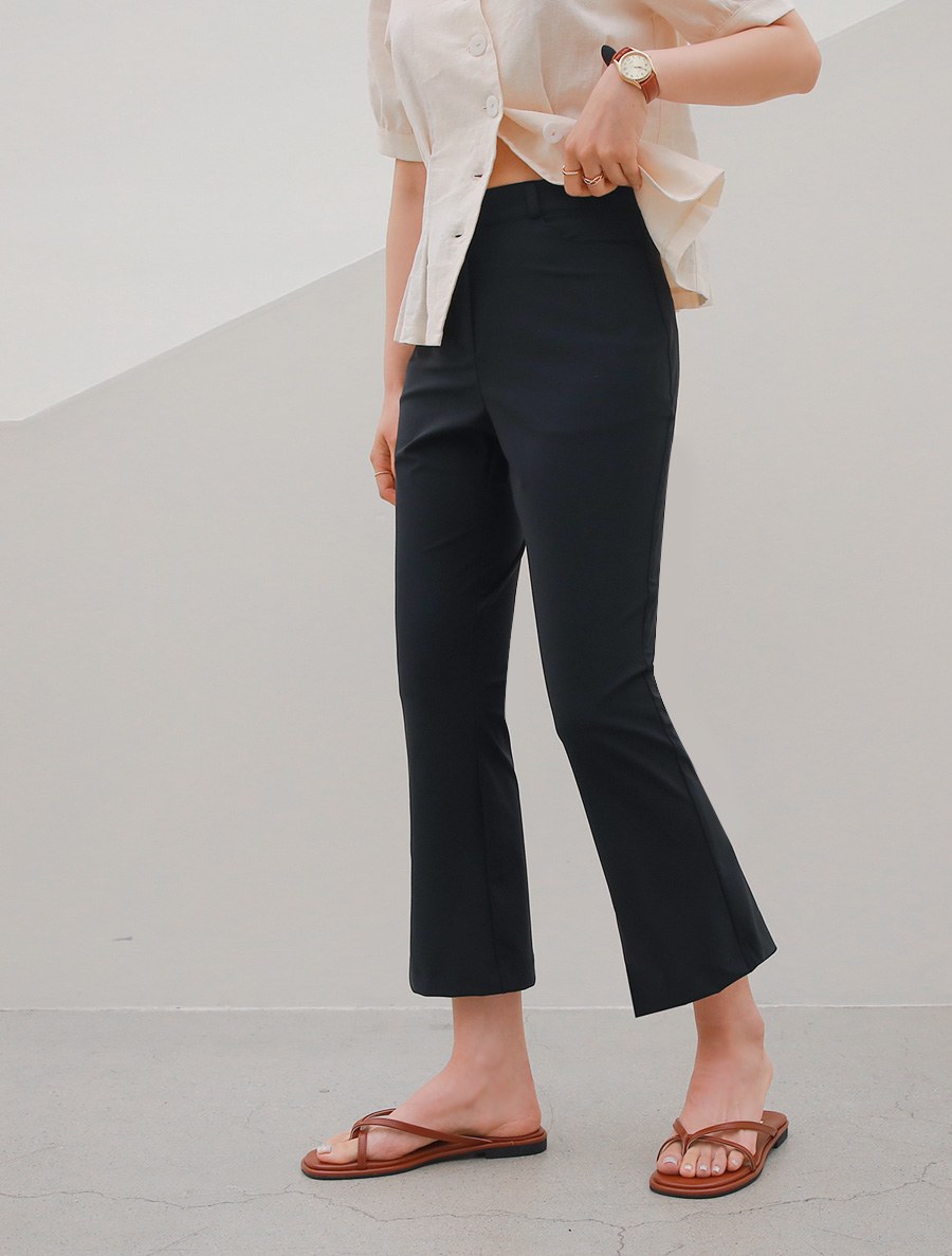 [EVELLET]Kasumi Cool Flared Slacks