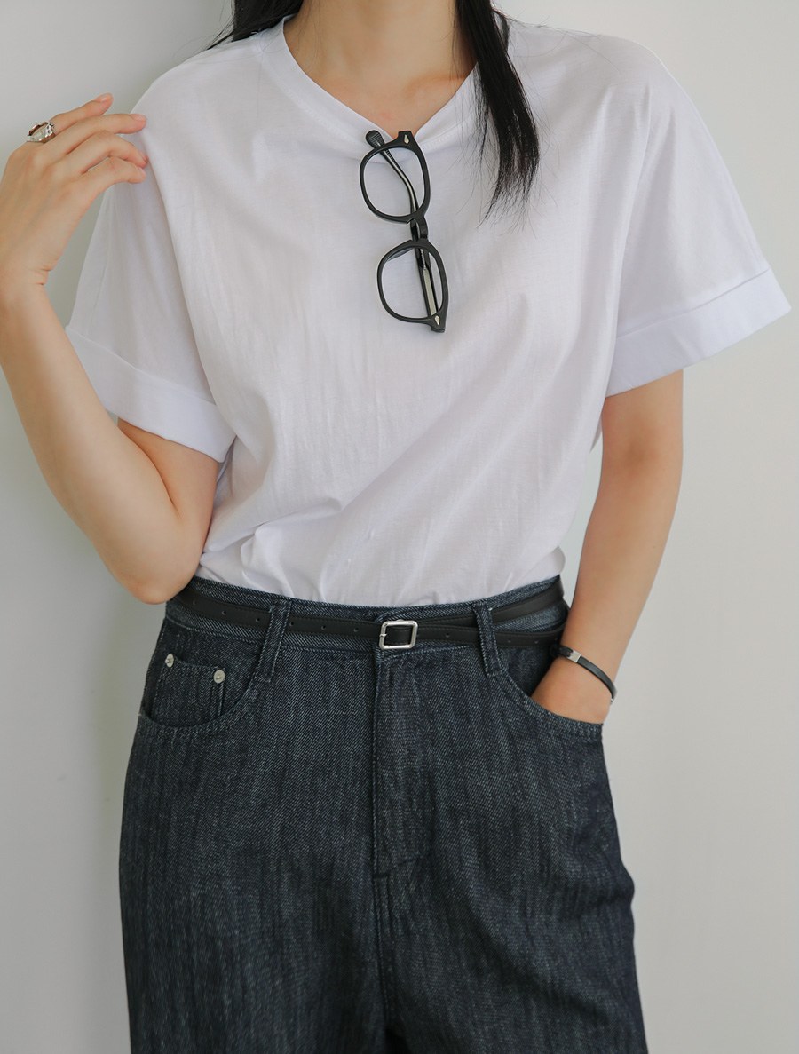 [EVELLET]Radio nagrang silket T-shirt