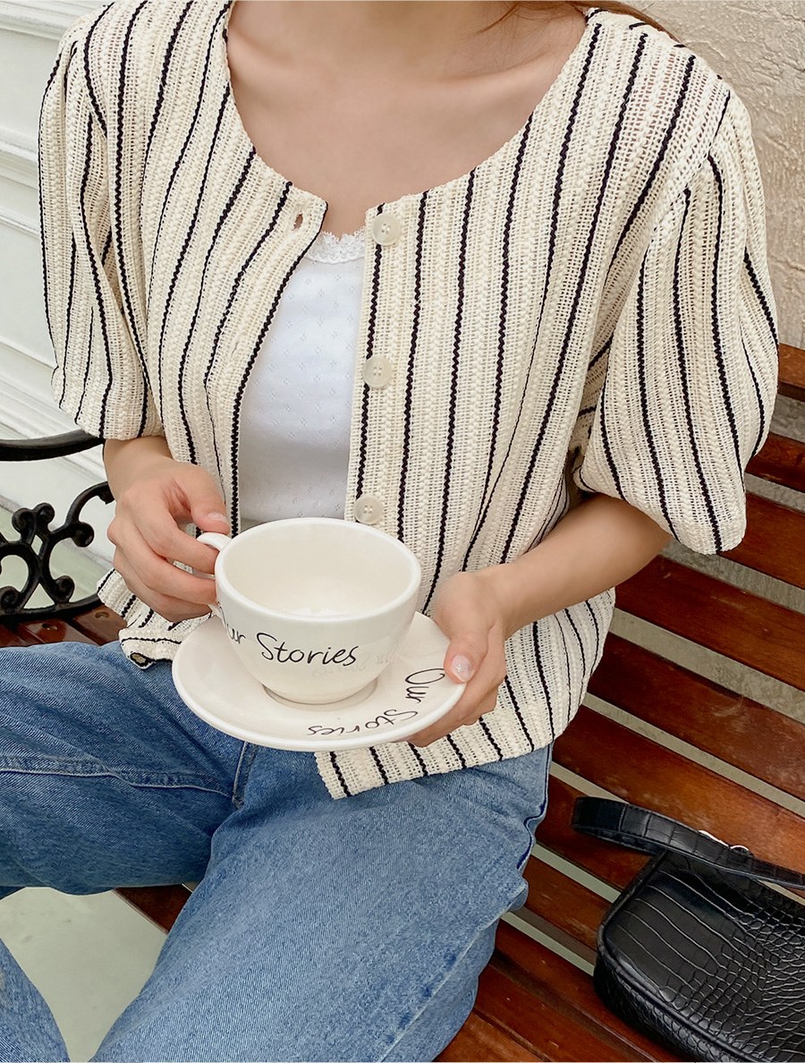 [EVELLET] Roughteen ST Knit Cardigan