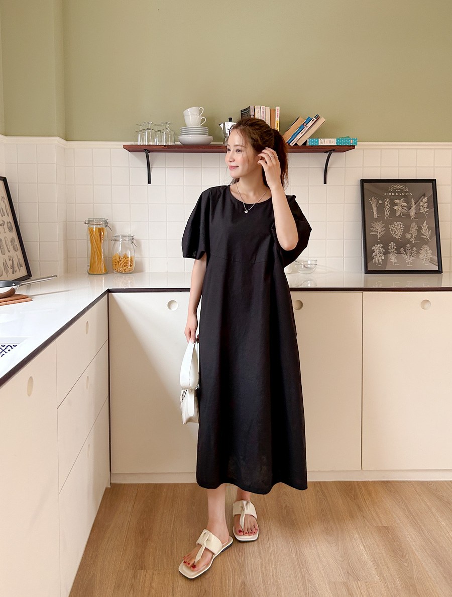 [EVELLET] Yugenin Cotton Long Dress