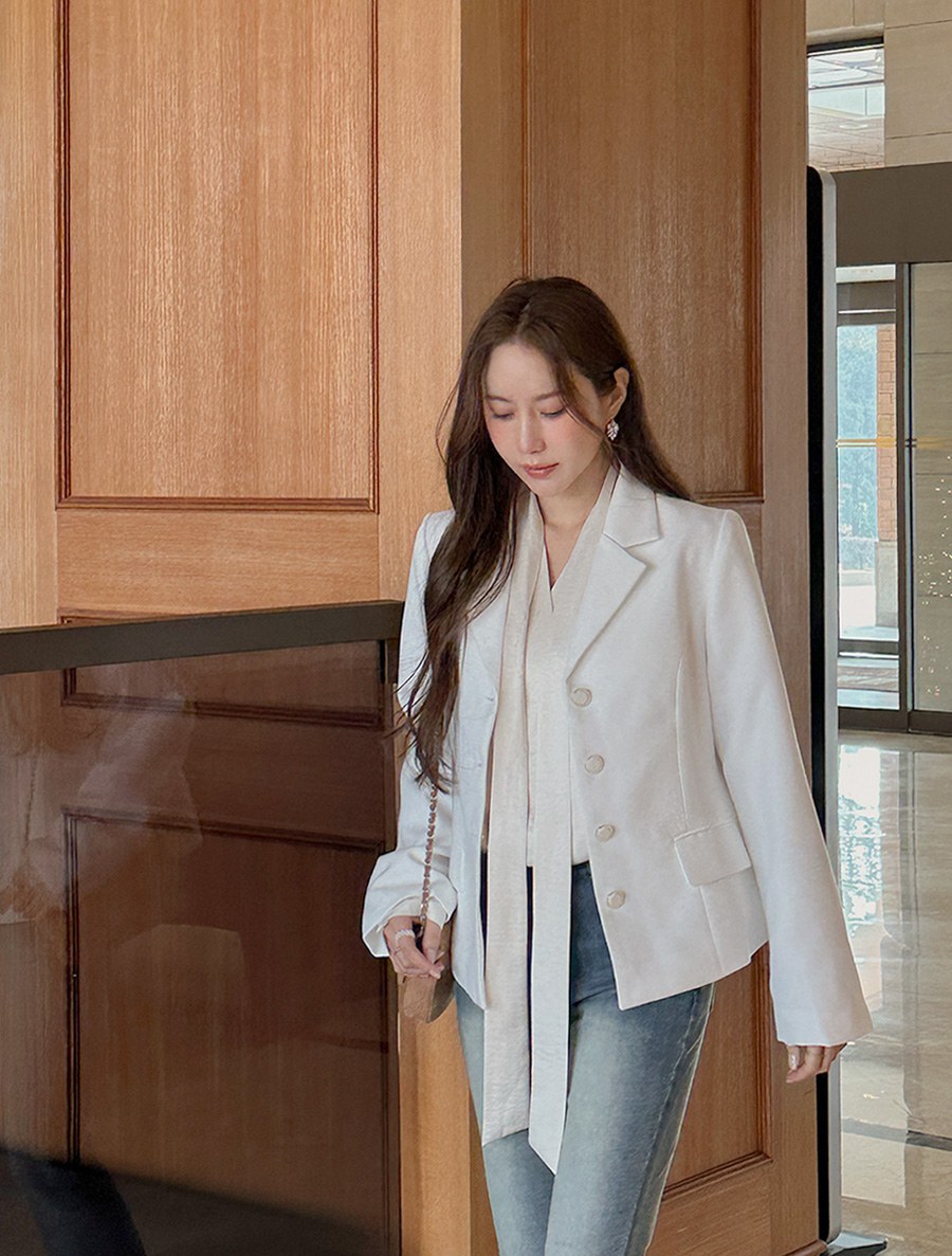 [EVELLET] Mary’s Tweed Collar Jacket