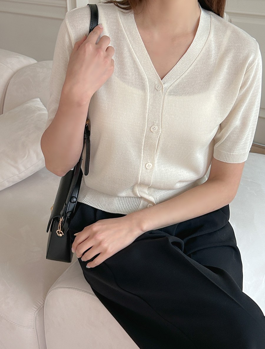 [EVELLET] Fusendyll Basic Knit Cardigan