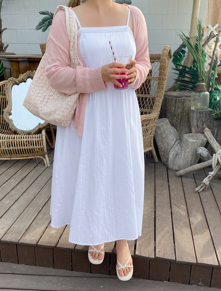 [EVELLET] Refui Cotton Bustier Long Dress