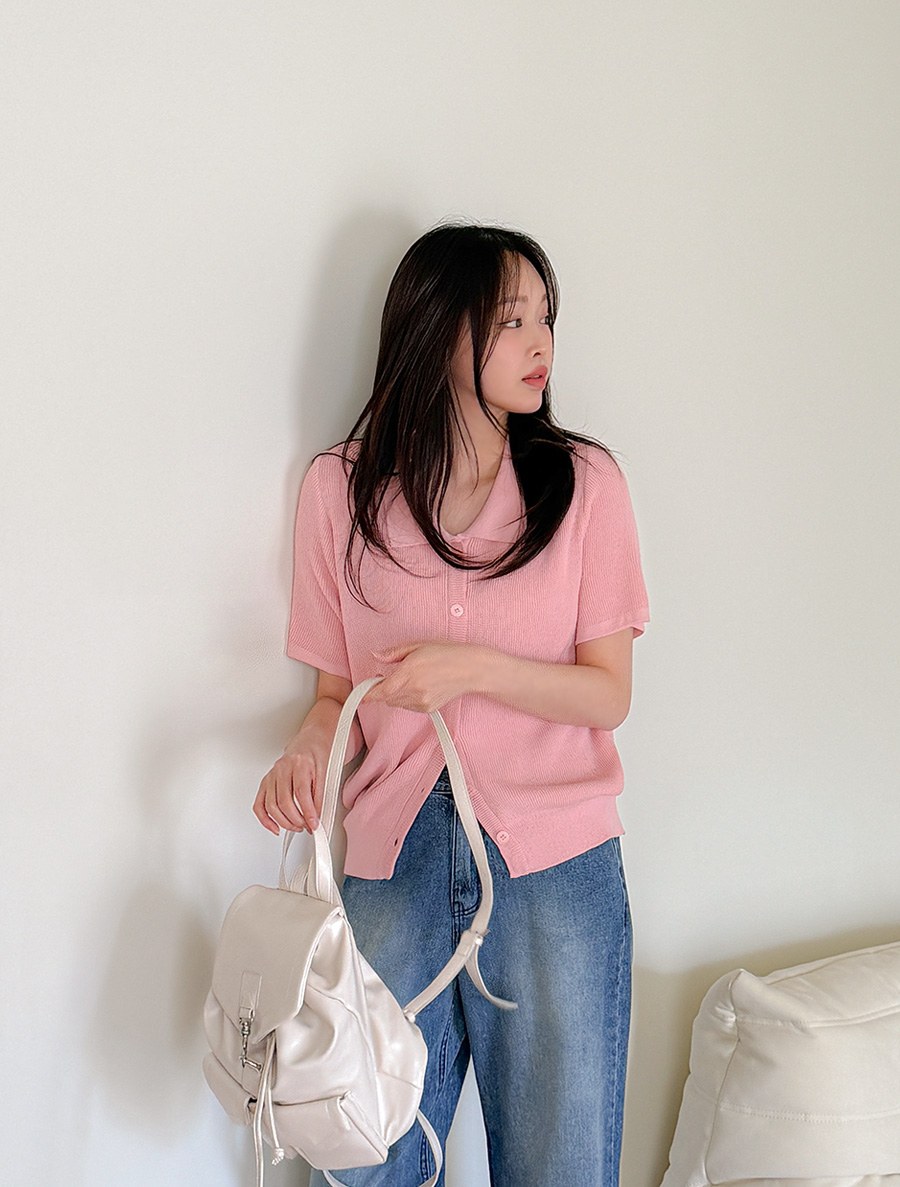 [EVELLET] Neosen Basic Collar Knit Cardigan