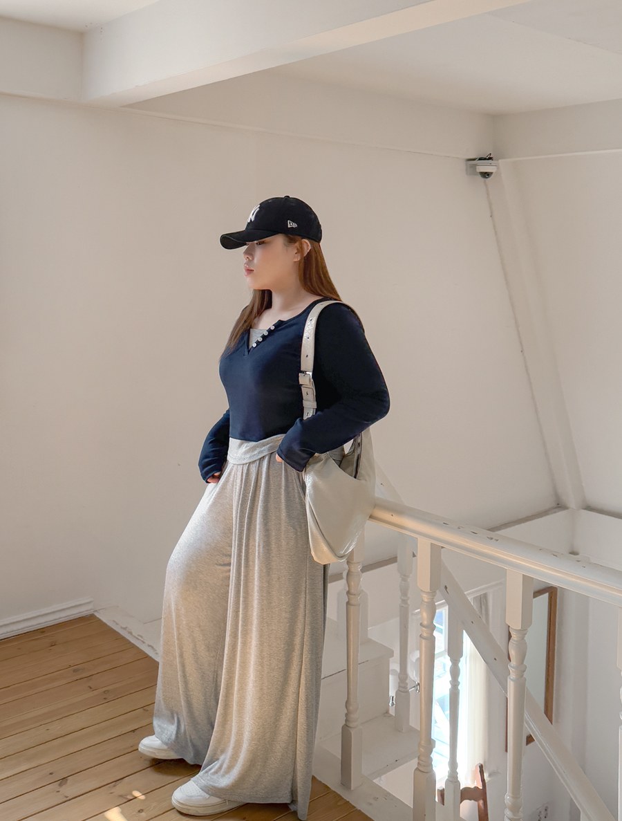 [EVELLET] BF Wide Chalang All-Purpose Pants