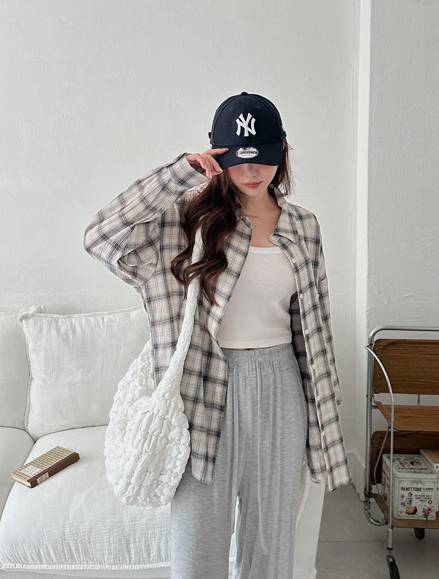 Enve Yoru Plaid Check Cotton Shirt