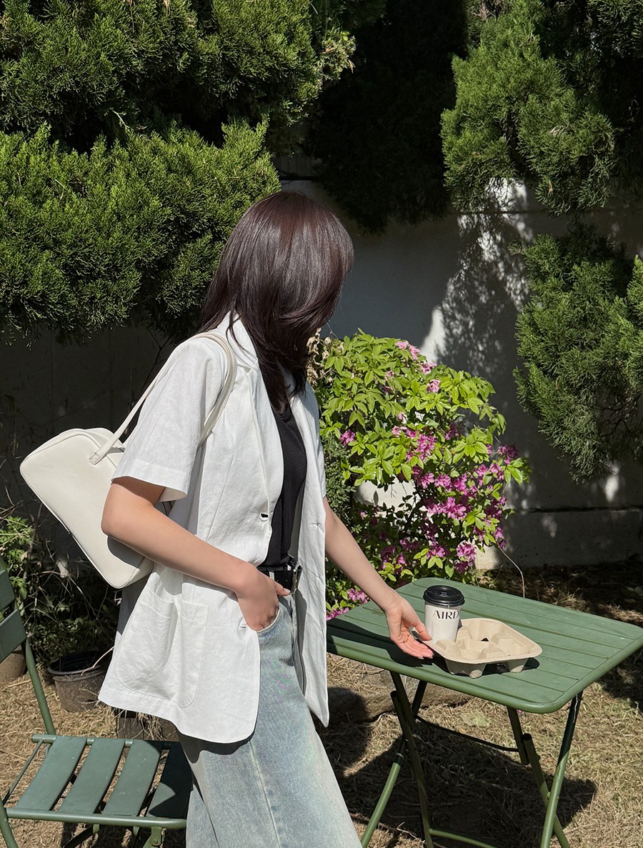 Entime Linen single Jacket