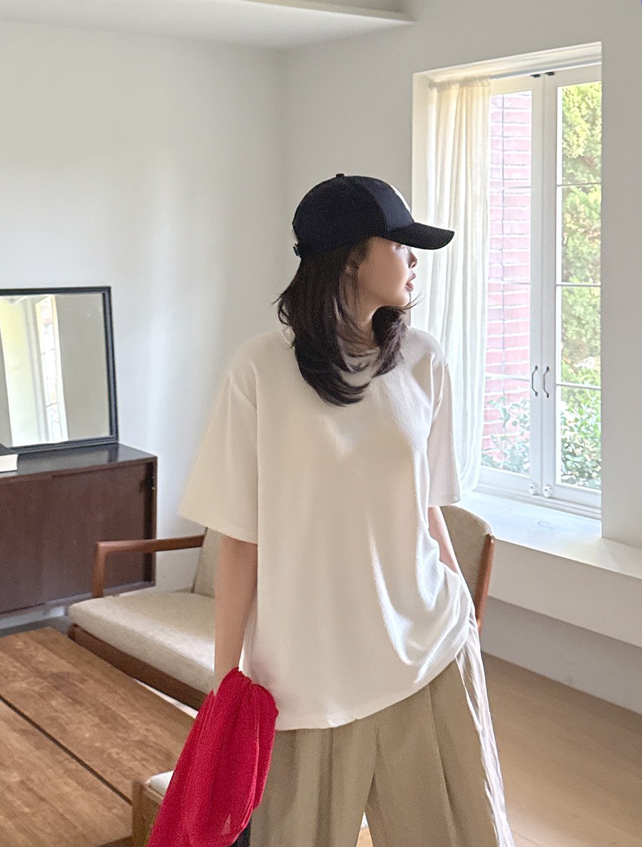 Diemu Basic Round T-shirt