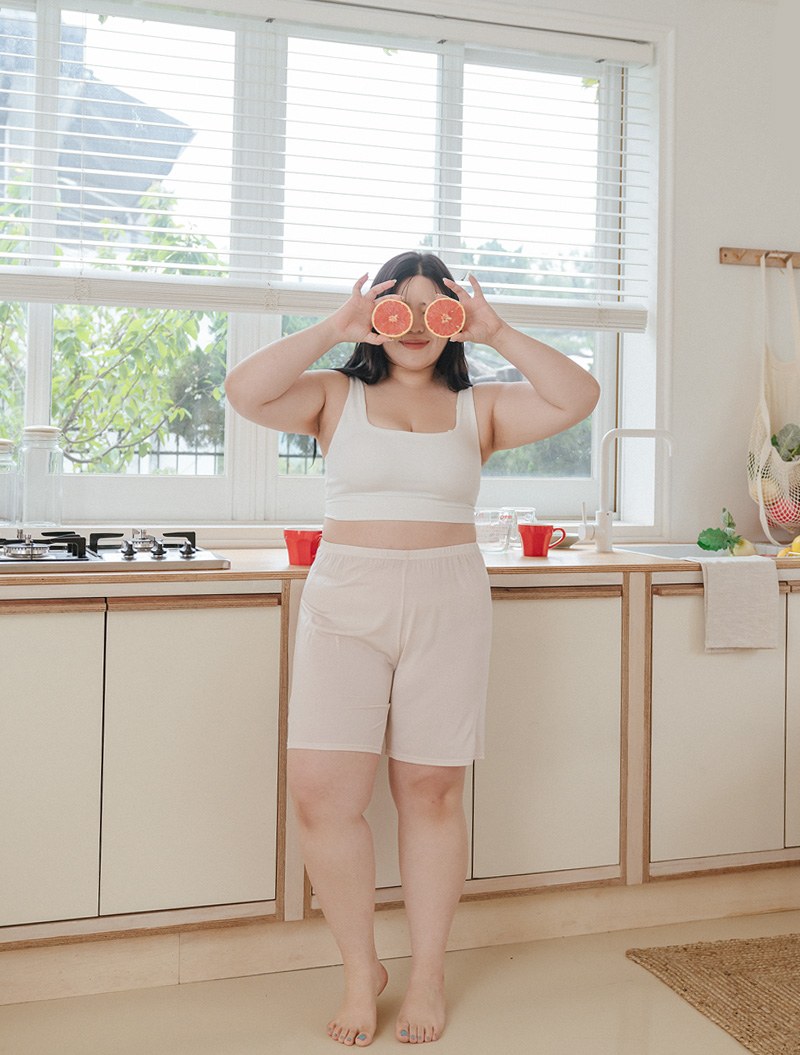 [EVELLET] Keldyson Rayon 4.Pedal pushers Underpants