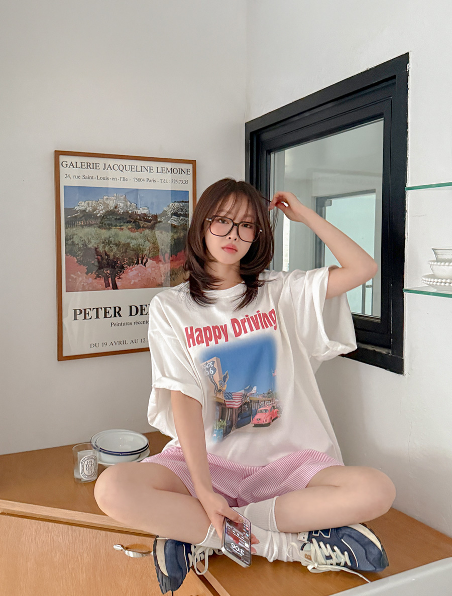 Semyun Graphic Print Team Long T-shirt