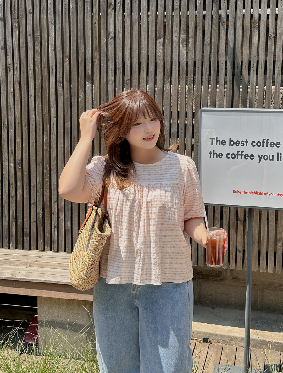 Renmuyi Graphic Print Shirring Bowknot Blouse
