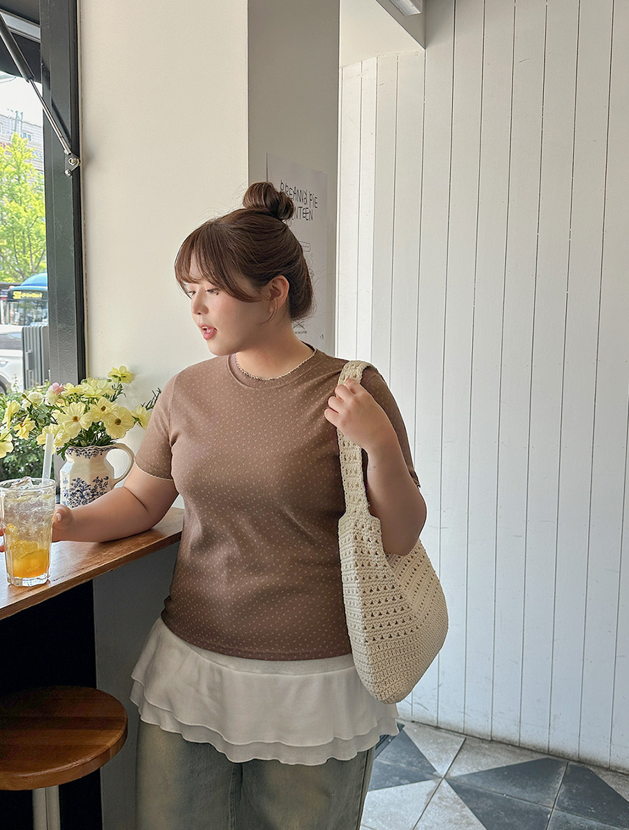 T.Onview Ribbed Flower T-shirt
