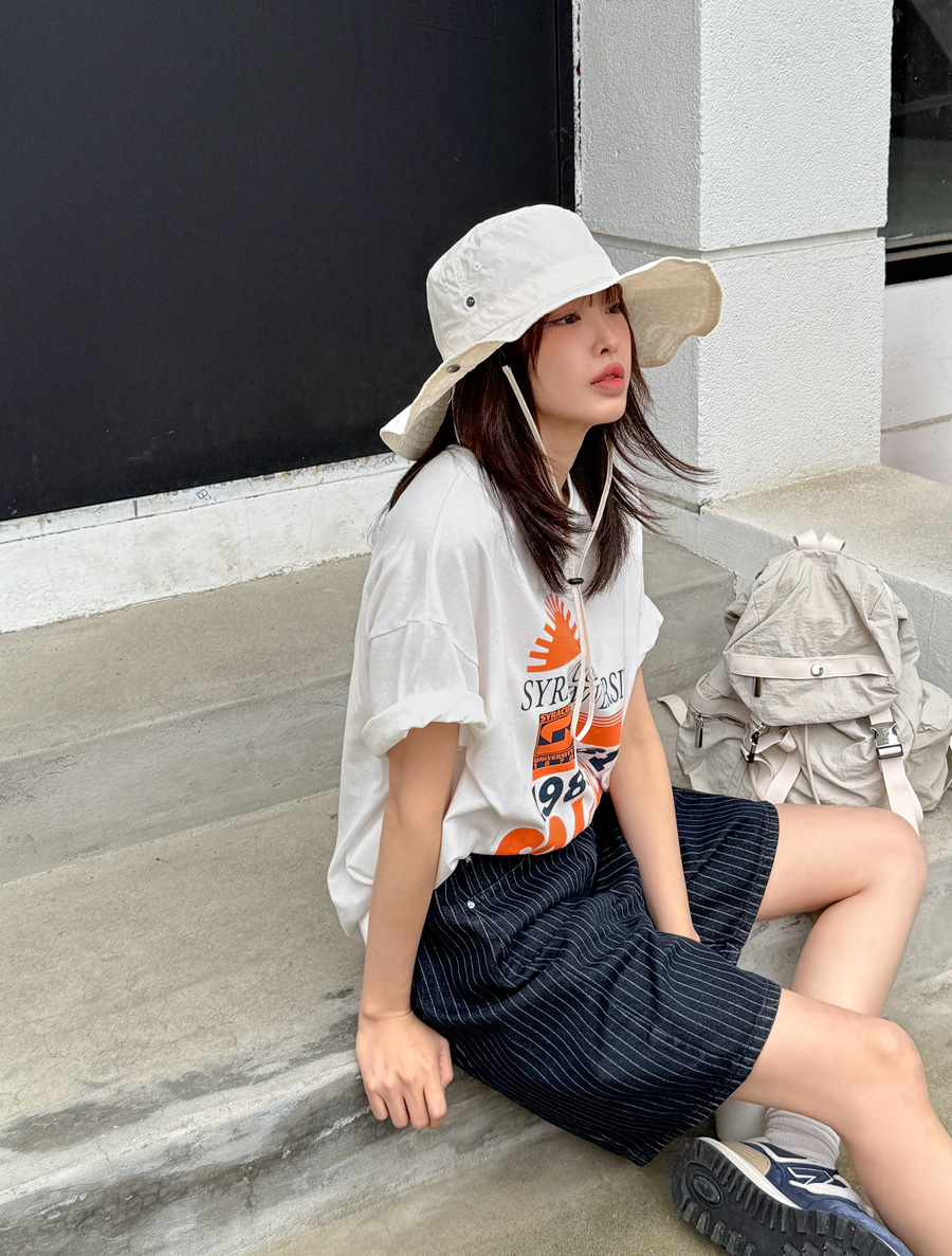 Deia Graphic Print Long T-shirt