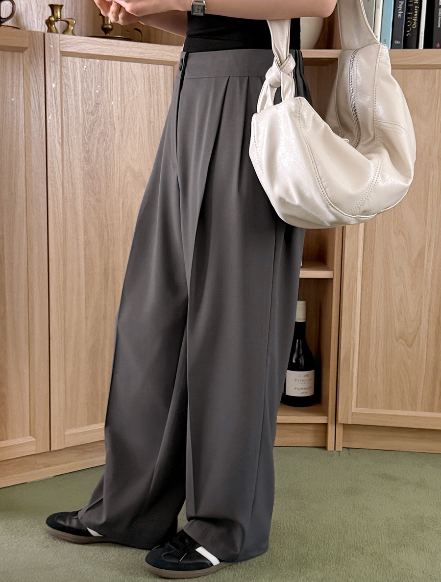 Guerlande Cool Pintuck Wide Slacks