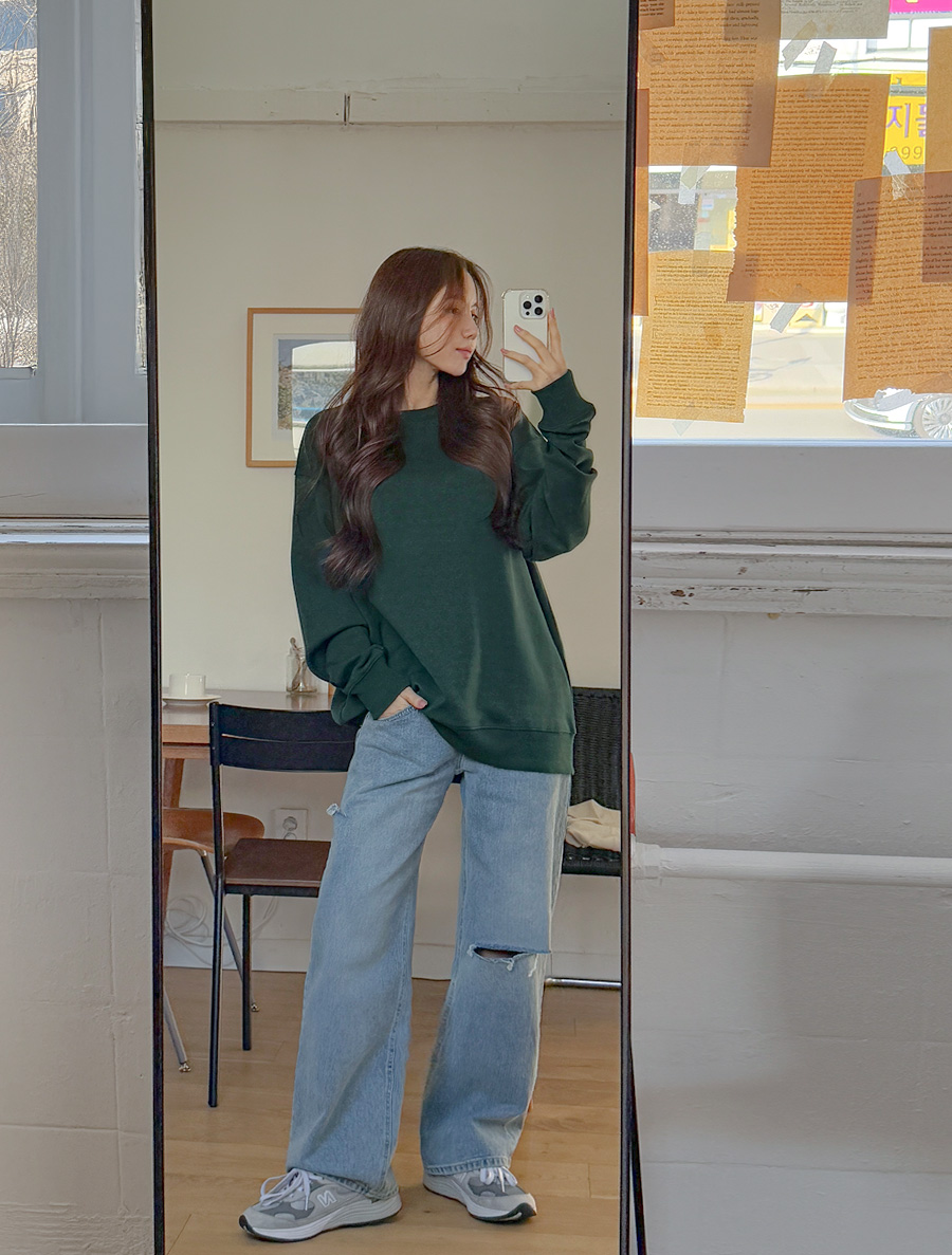 Muhiro Vintage Wide Long Denim Pants