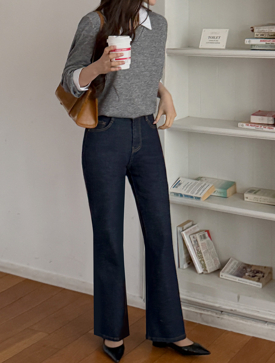 Juepen Raw Semi Flared Denim Pants