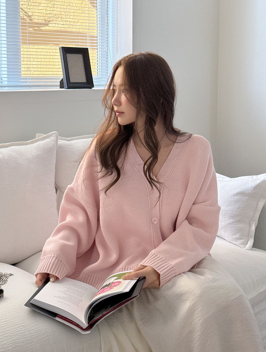 Elomu Button Knit Cardigan